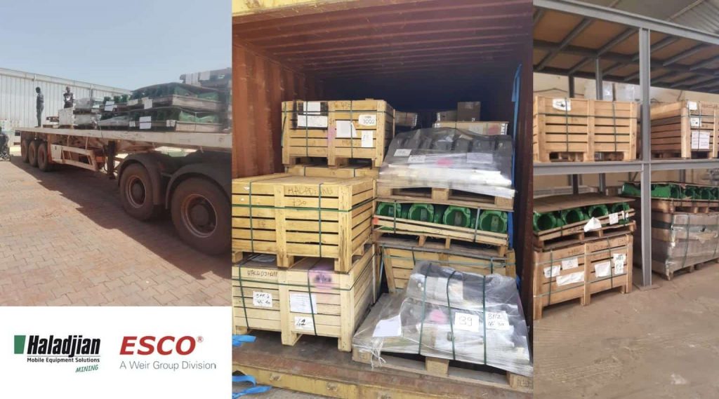 Haladjian Mining & ESCO warehouse in Dakar