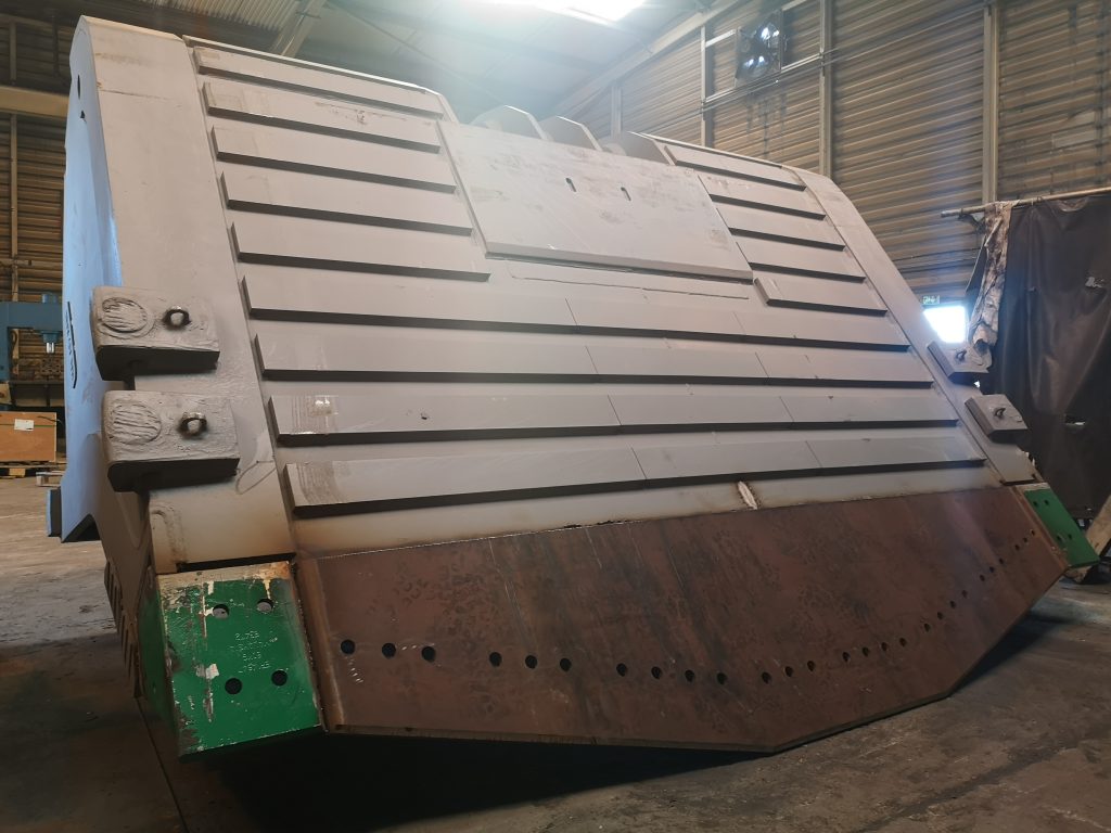 A mining bucket converted at the Haladjian’s workshop